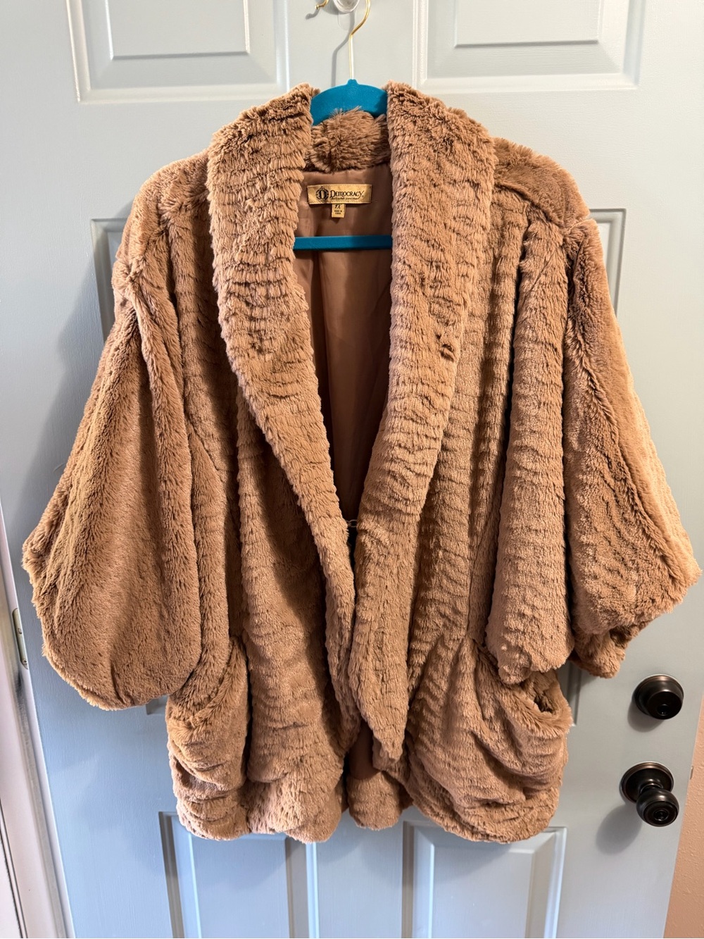 Democracy faux fur jacket size 1X